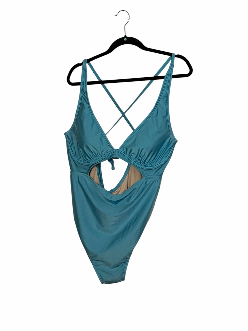 Isabel Maternity by Ingrid & Isabel Turquoise One-Piece Swimsuit